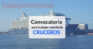 Convocatoria para trabajar a bordo de Cruceros & viaja por el mundo